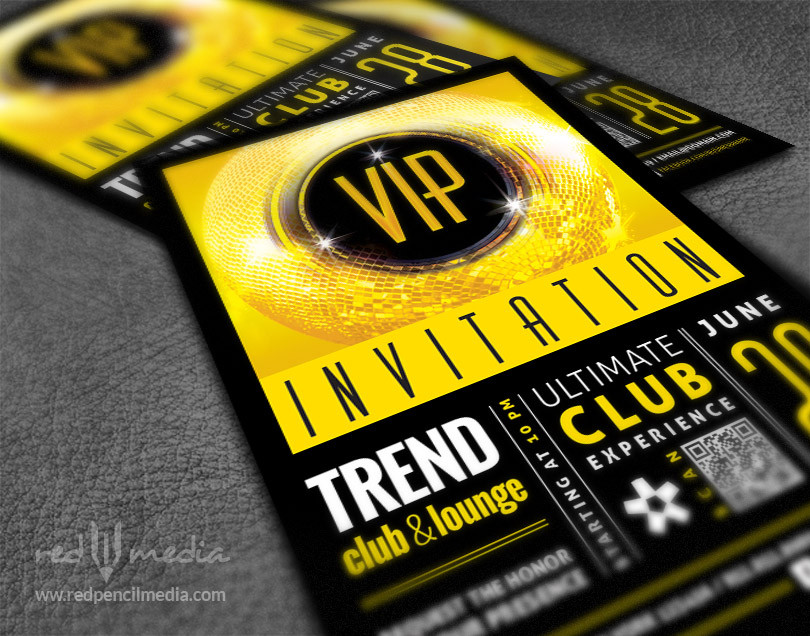 VIP Club Event Invitation - RedPencilMedia
